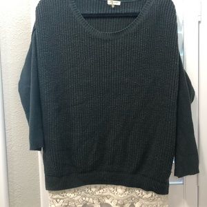 Bear dance green lace sweater